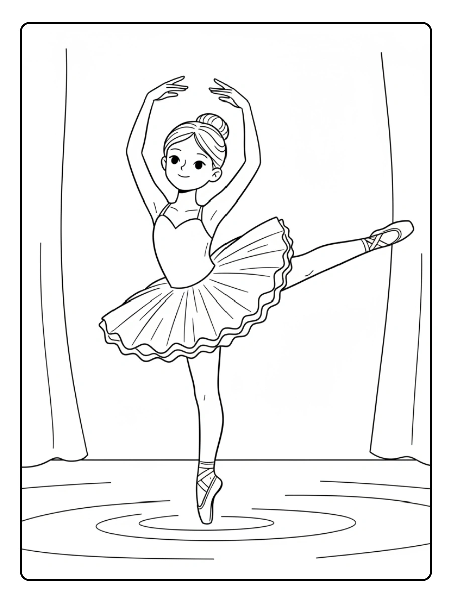 11. Bailarina equilibrando