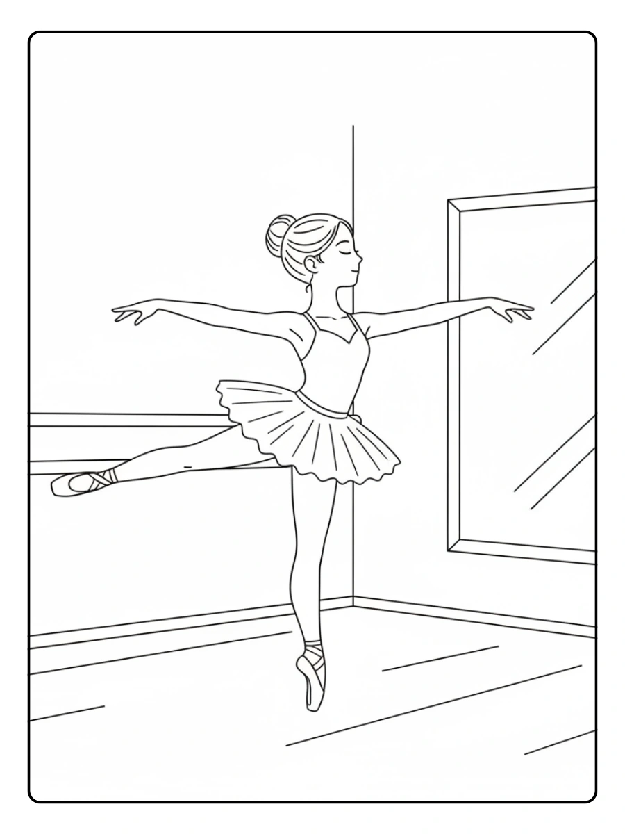 3. Bailarina practicando