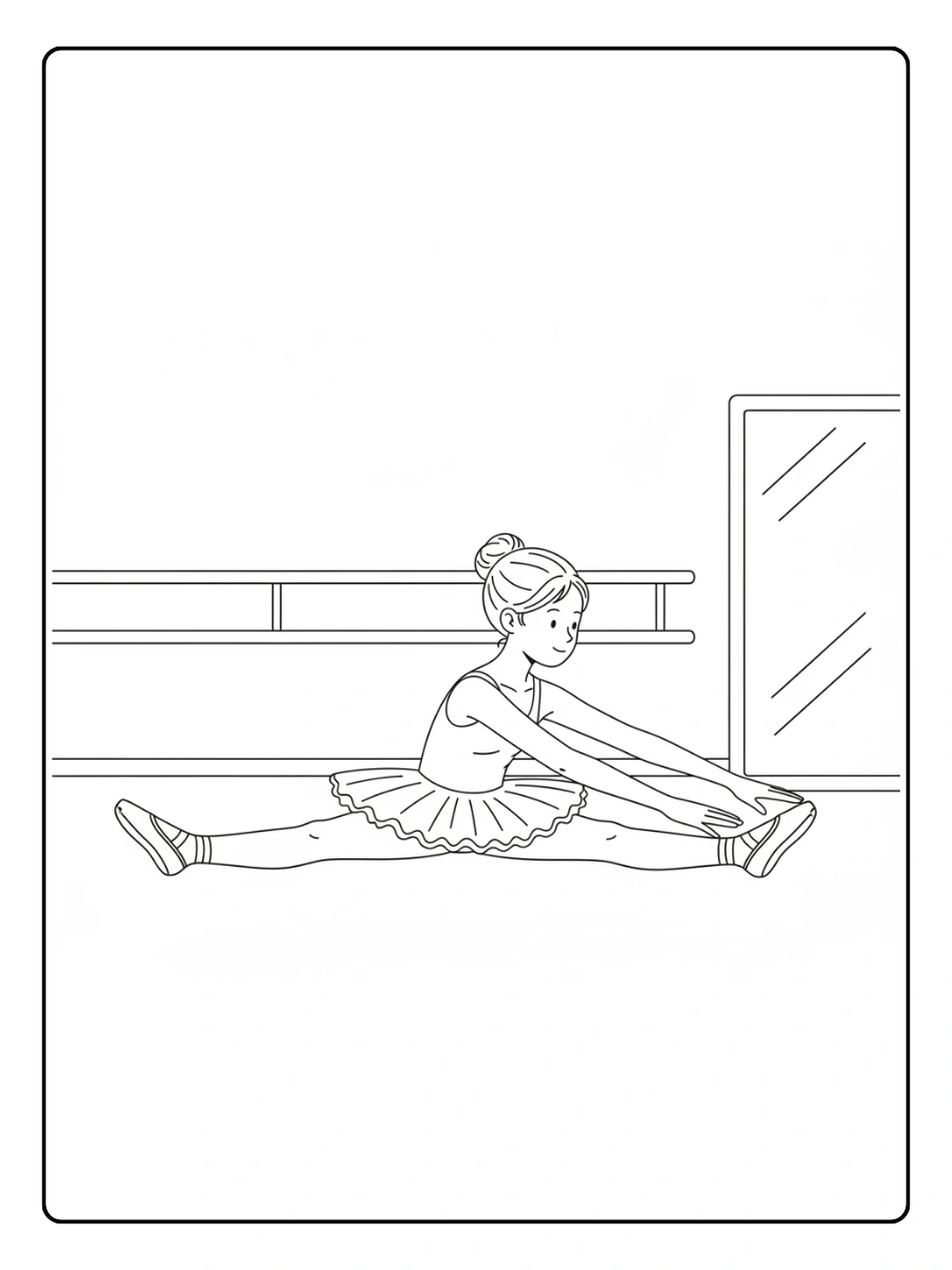 5. Bailarina estirando