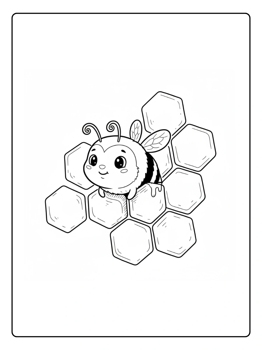 Abeja adulta saliendo