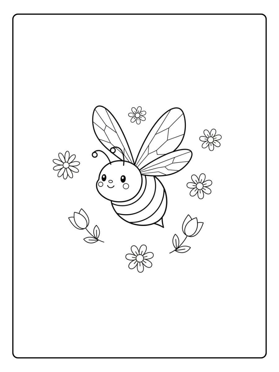 Abeja adulta volando