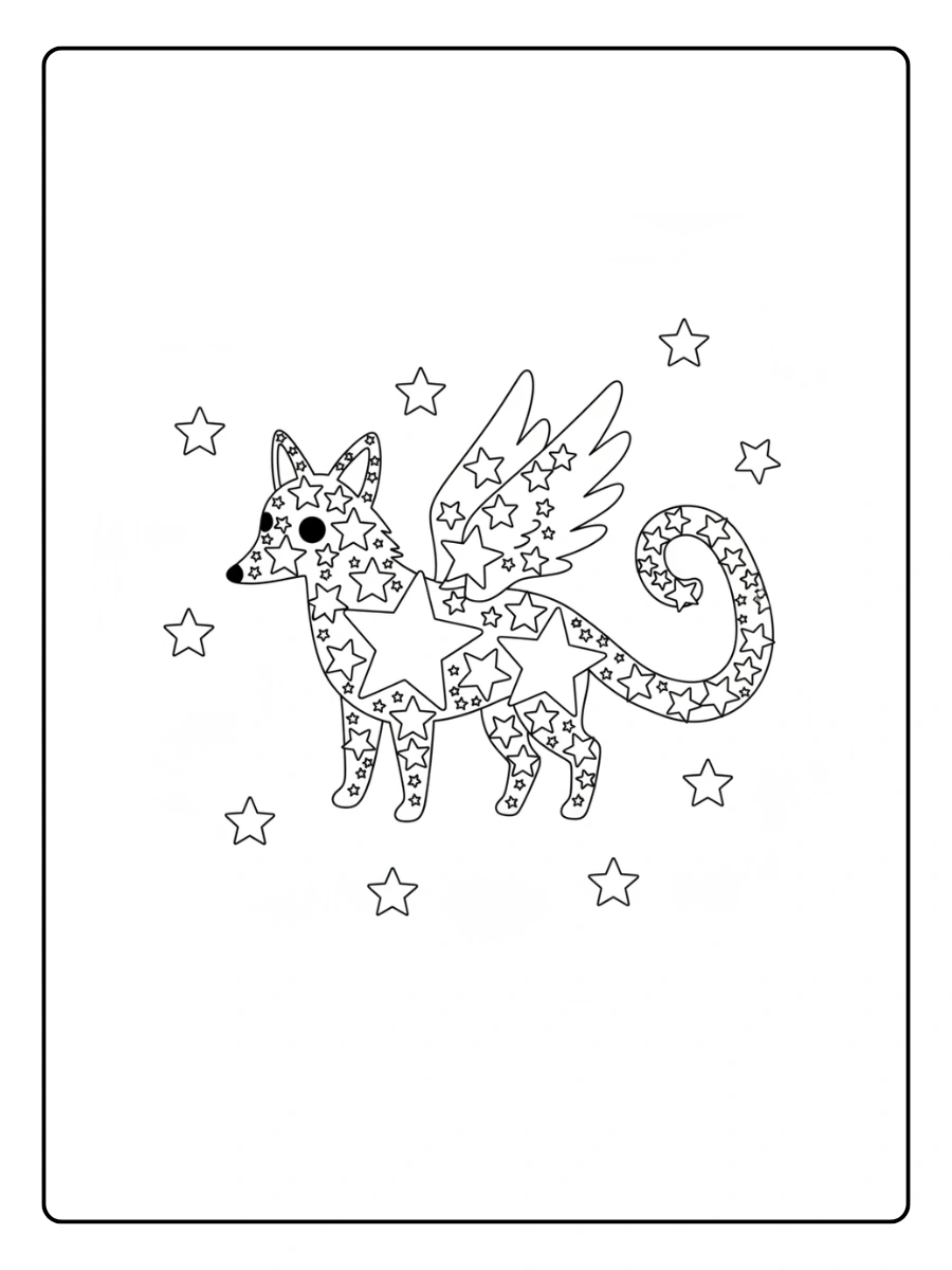 Alebrije compuesto de estrellas simples