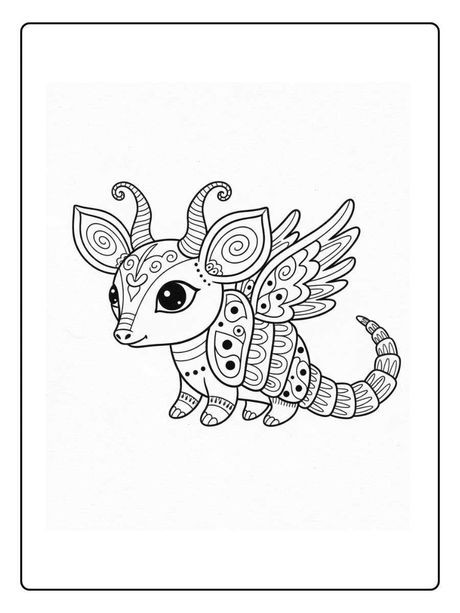 Alebrije estilo animal bebé