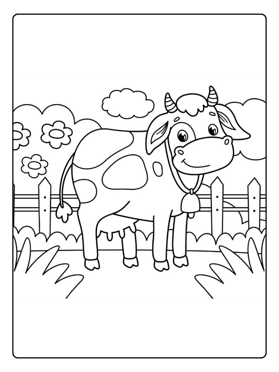 Animales para colorear de la granja