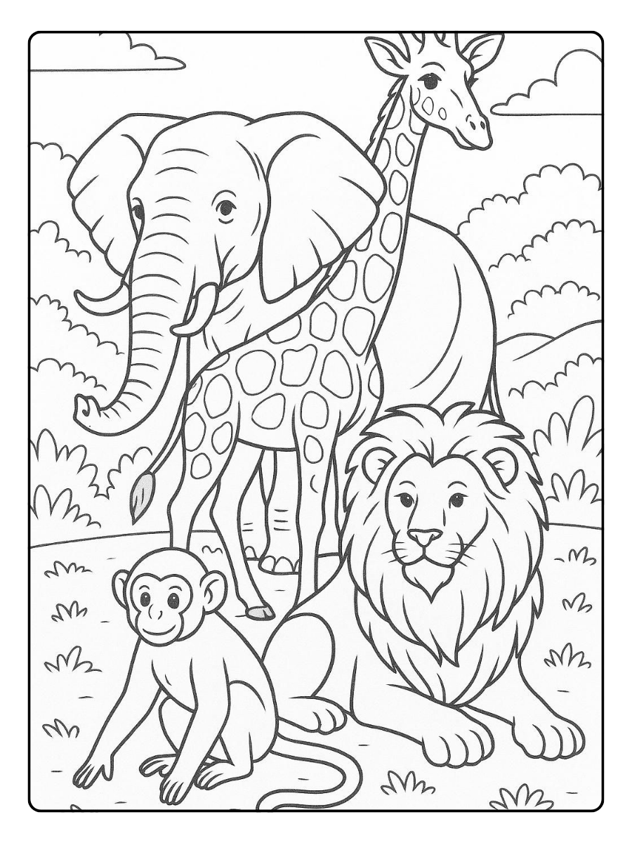 dibujos de animales para colorear e imprimir