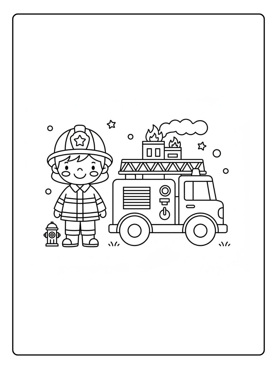 Bombero para colorear preescolaralebrije volando suavealebrije caminando curiosoalebrije hecho de estrellas grandeshecho solo con círculos grandes