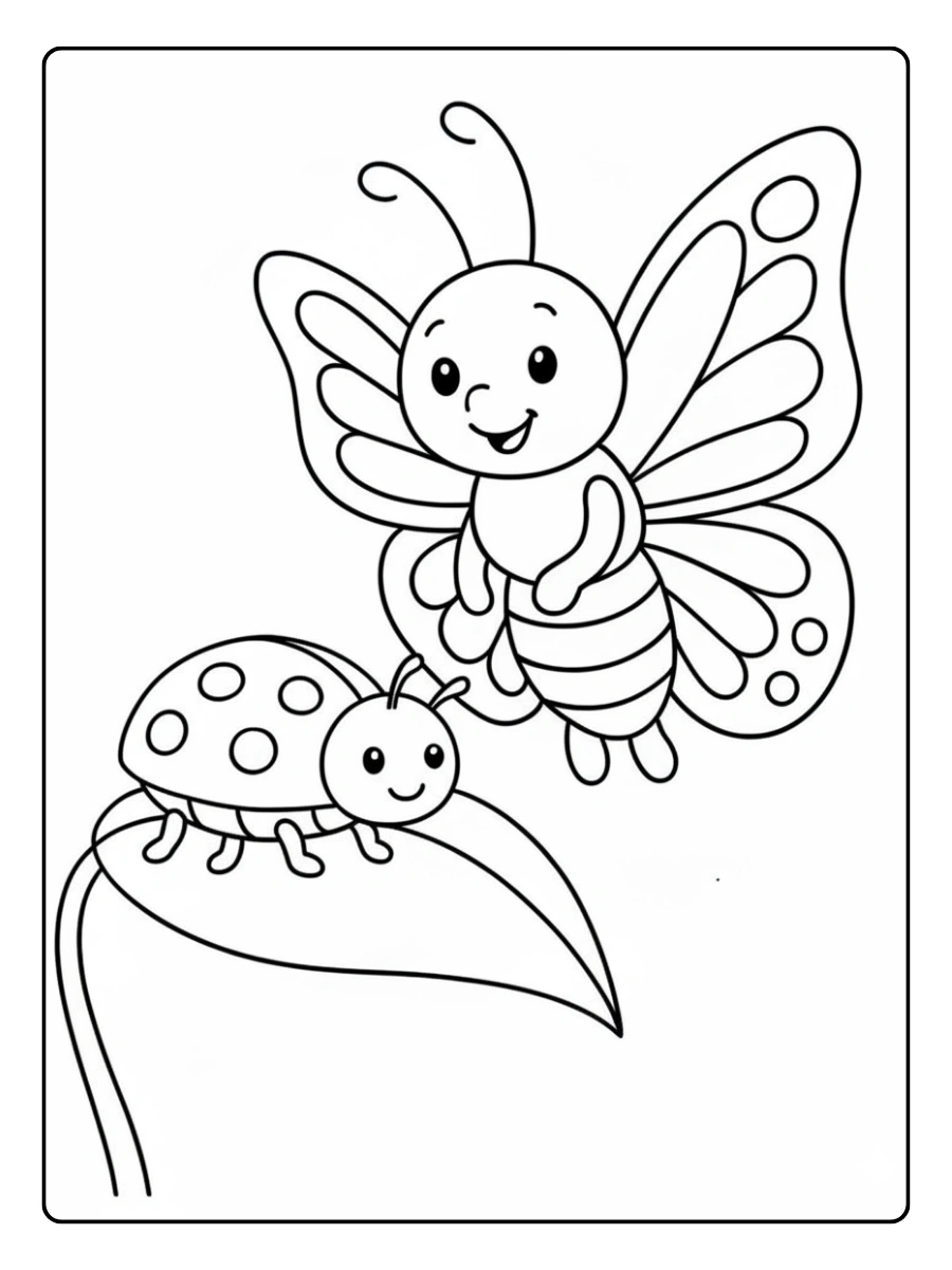 Cabeza de mariposa para colorear