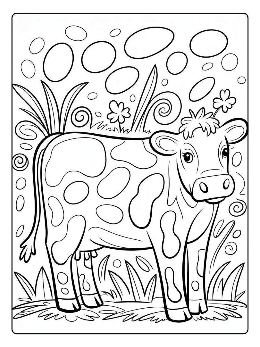 Cabeza de toro para colorear