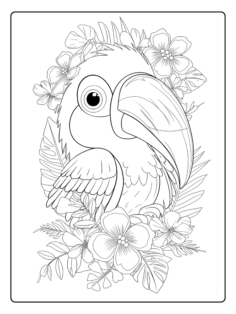 Dibujos de Tucan para Colorear (2)