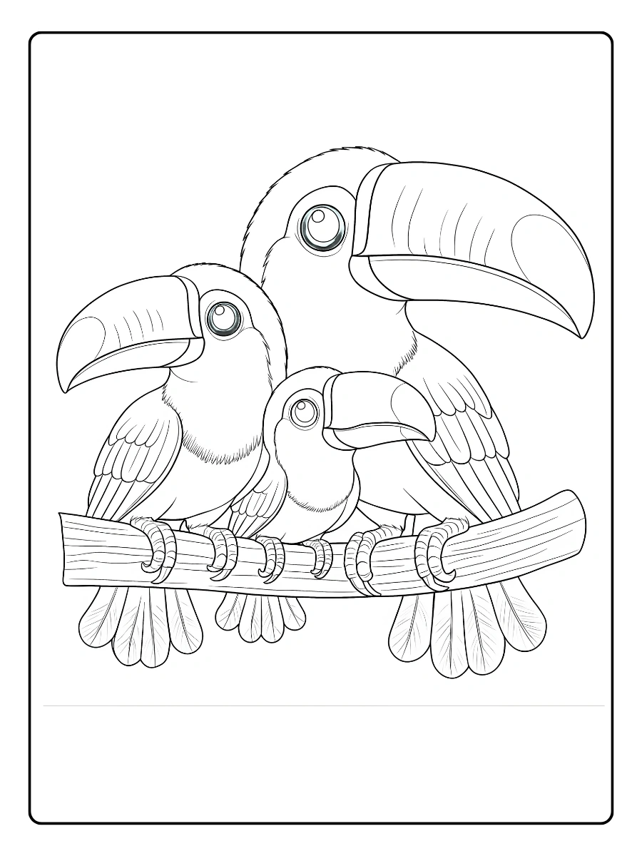 Dibujos de Tucan para Colorear (3)