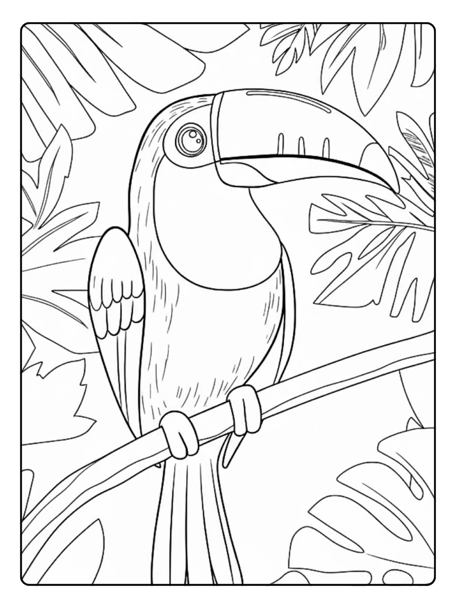 Dibujos de Tucan para Colorear (5)