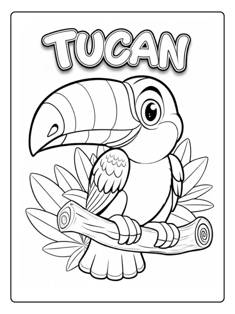 Dibujos de Tucan para Colorear