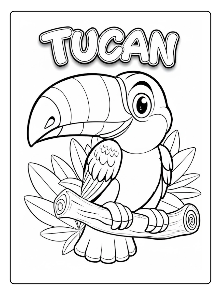 Dibujos de Tucan para Colorear