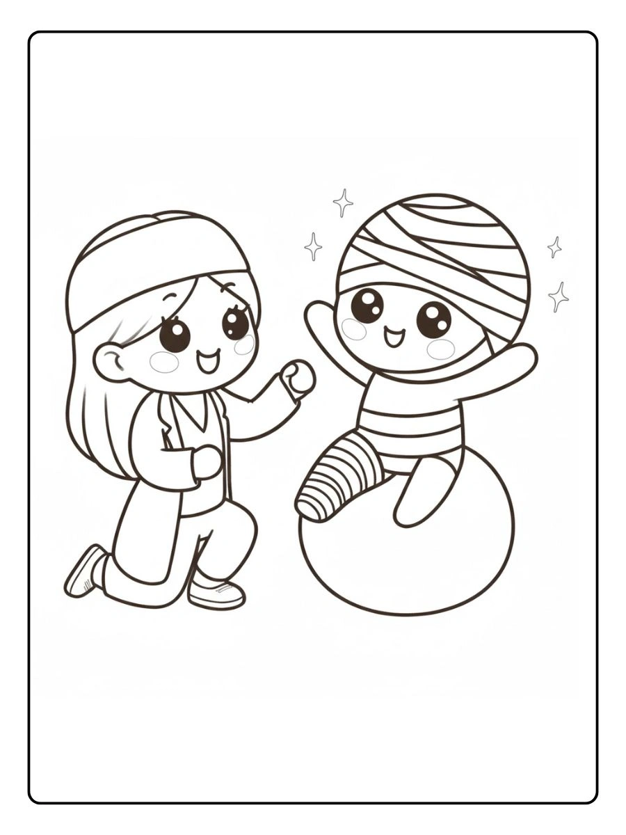 El médico venda a los niños para colorear preescolaralebrije volando suavealebrije caminando curiosoalebrije hecho de estrellas grandeshecho solo con círculos grandes