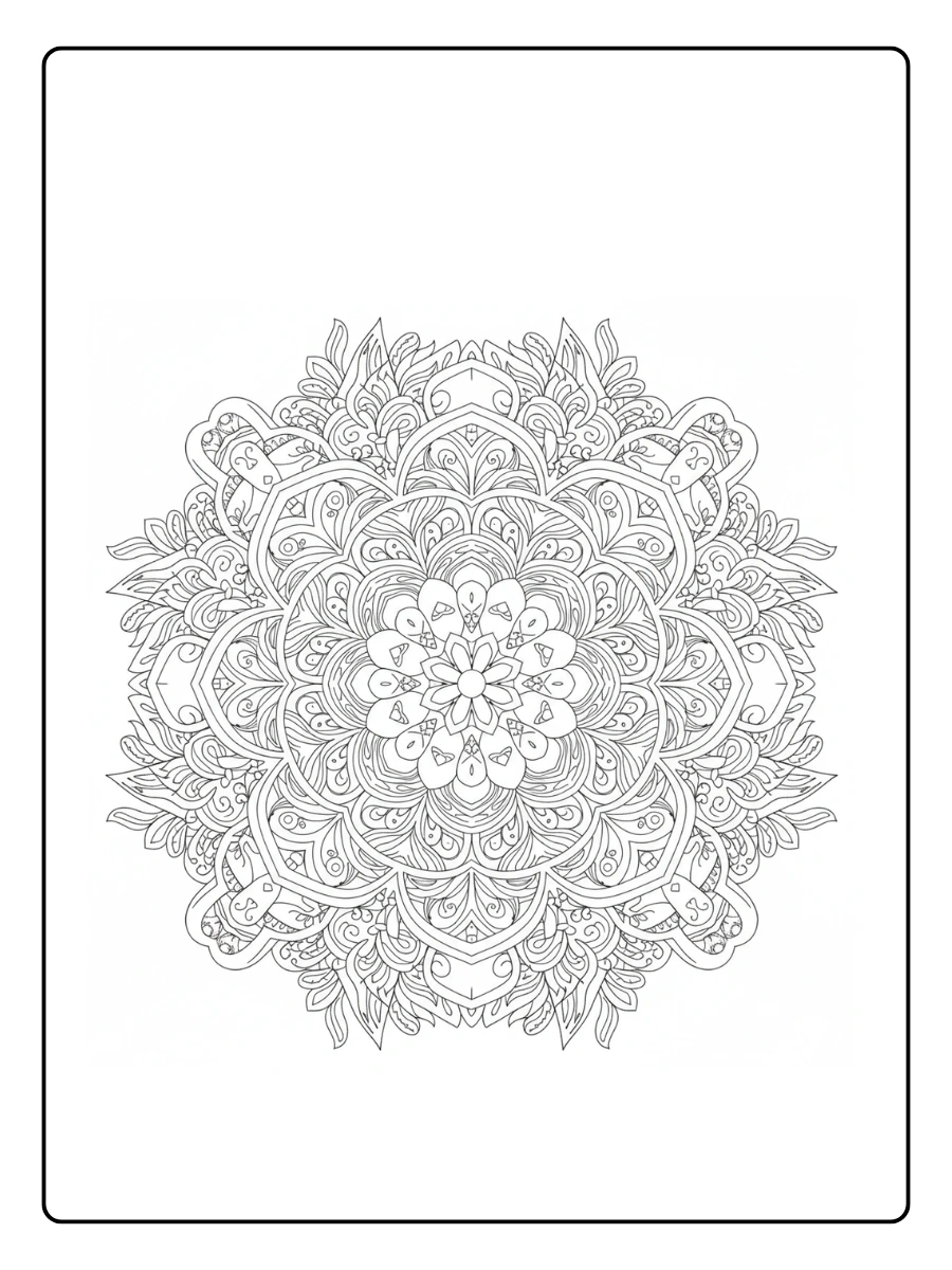 Mandala de alebrije con escamas repetidascoco alebrije para colorear