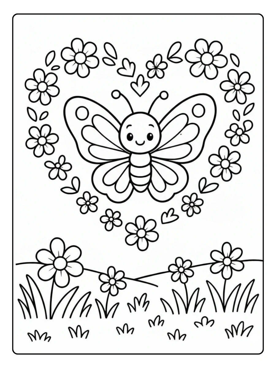 Mariposa de dibujos para colorear