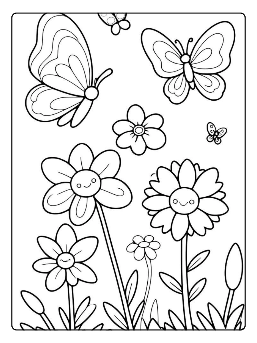 Mariposa realista para colorear