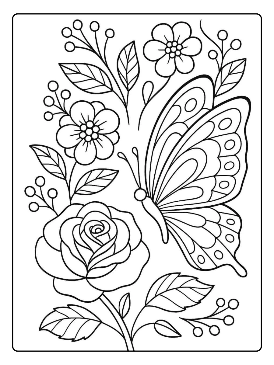 Mariposas mandalas para recortar y colorear