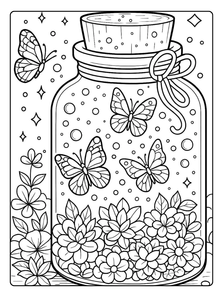 Mariposas mandalas pequeñas para colorear