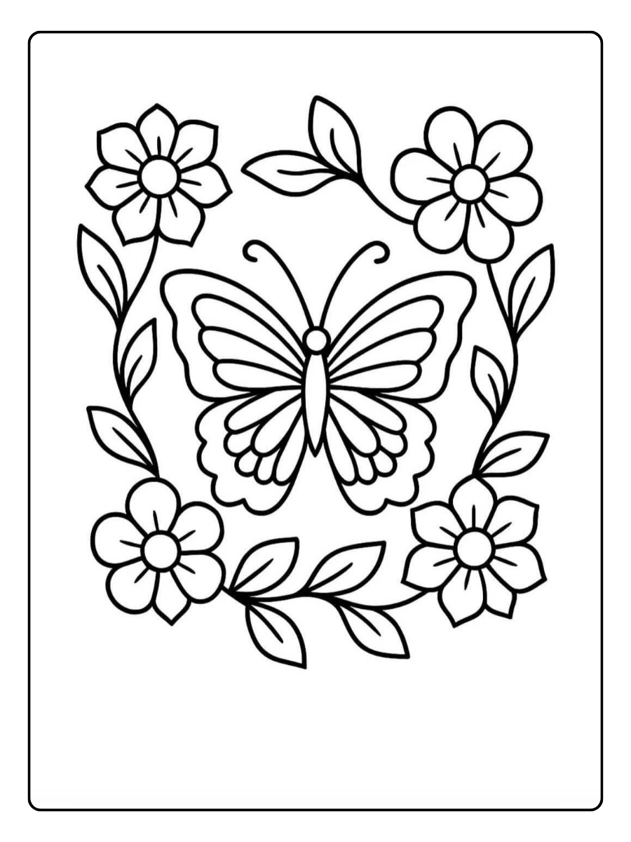 Mariposas mandalas relajantes para colorear