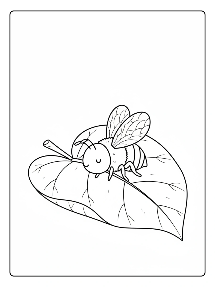 Abeja Melipona descansando