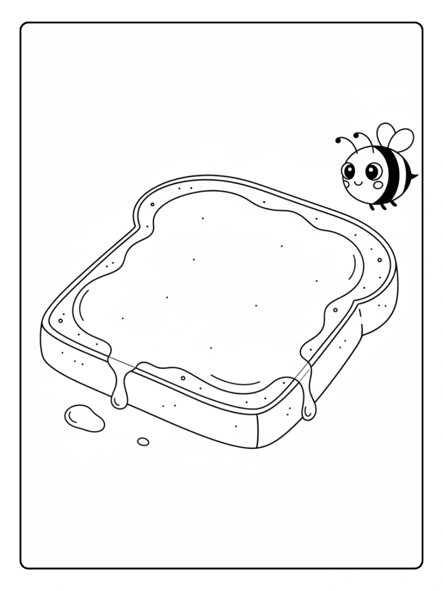 Miel sobre el panvolando suave