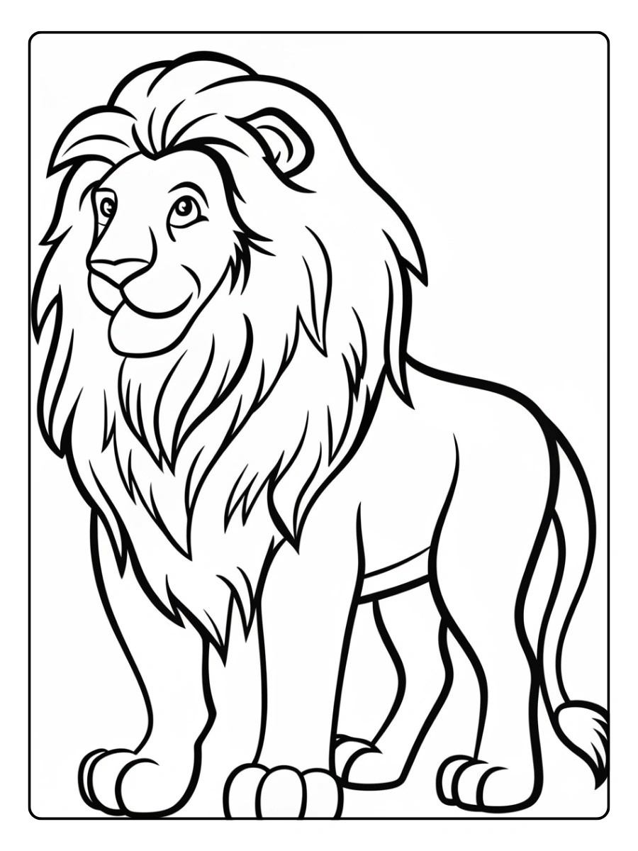 Puma para colorear cuerpo completo