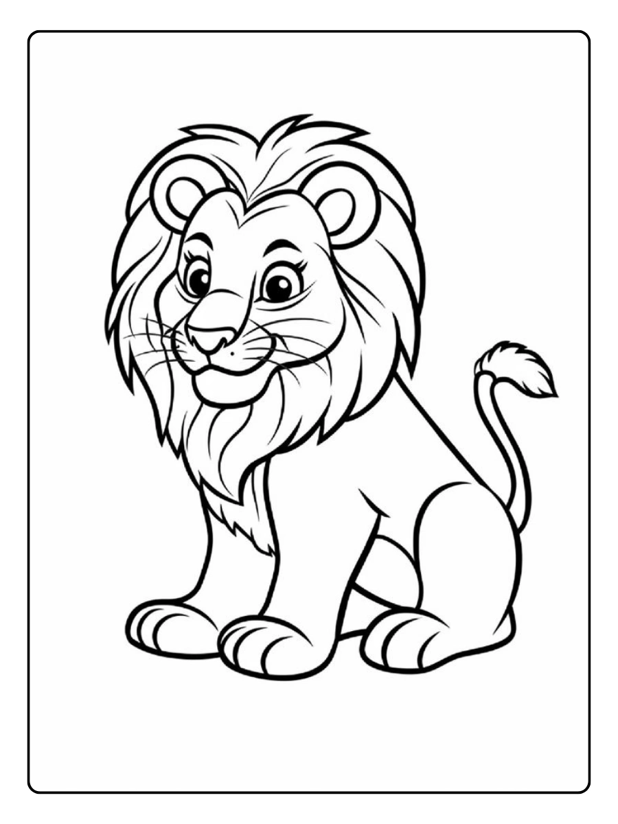 Puma para colorear detallado