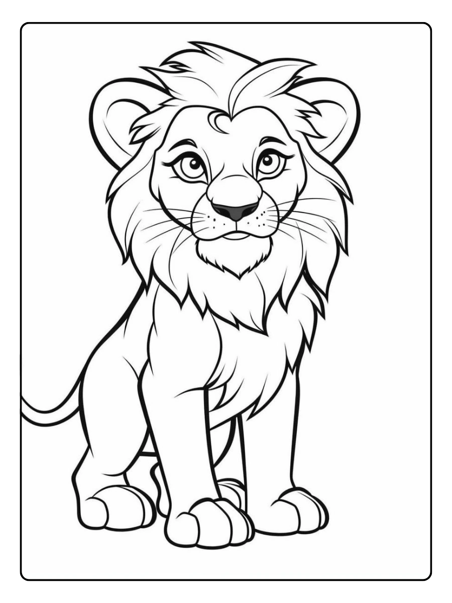 Puma para colorear realista