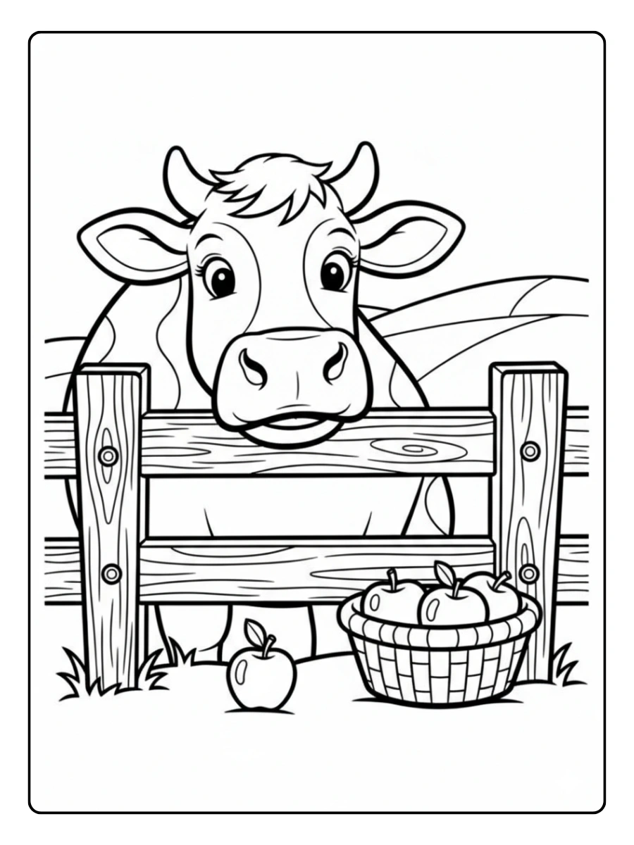 Toro con cuernos para colorear