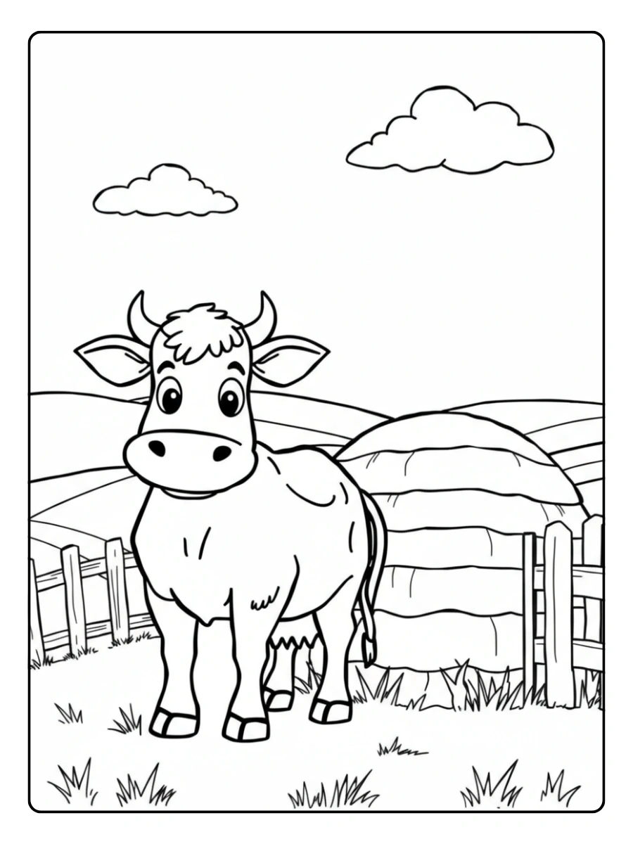 Toro fuerte para colorear