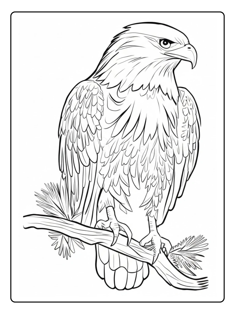 aguila para colorear (10)