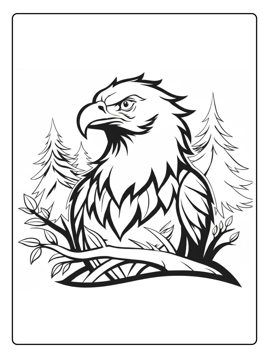 aguila para colorear (13)