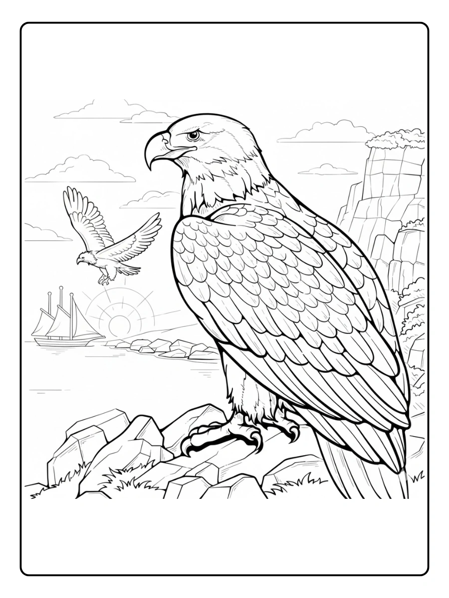 aguila para colorear (14)