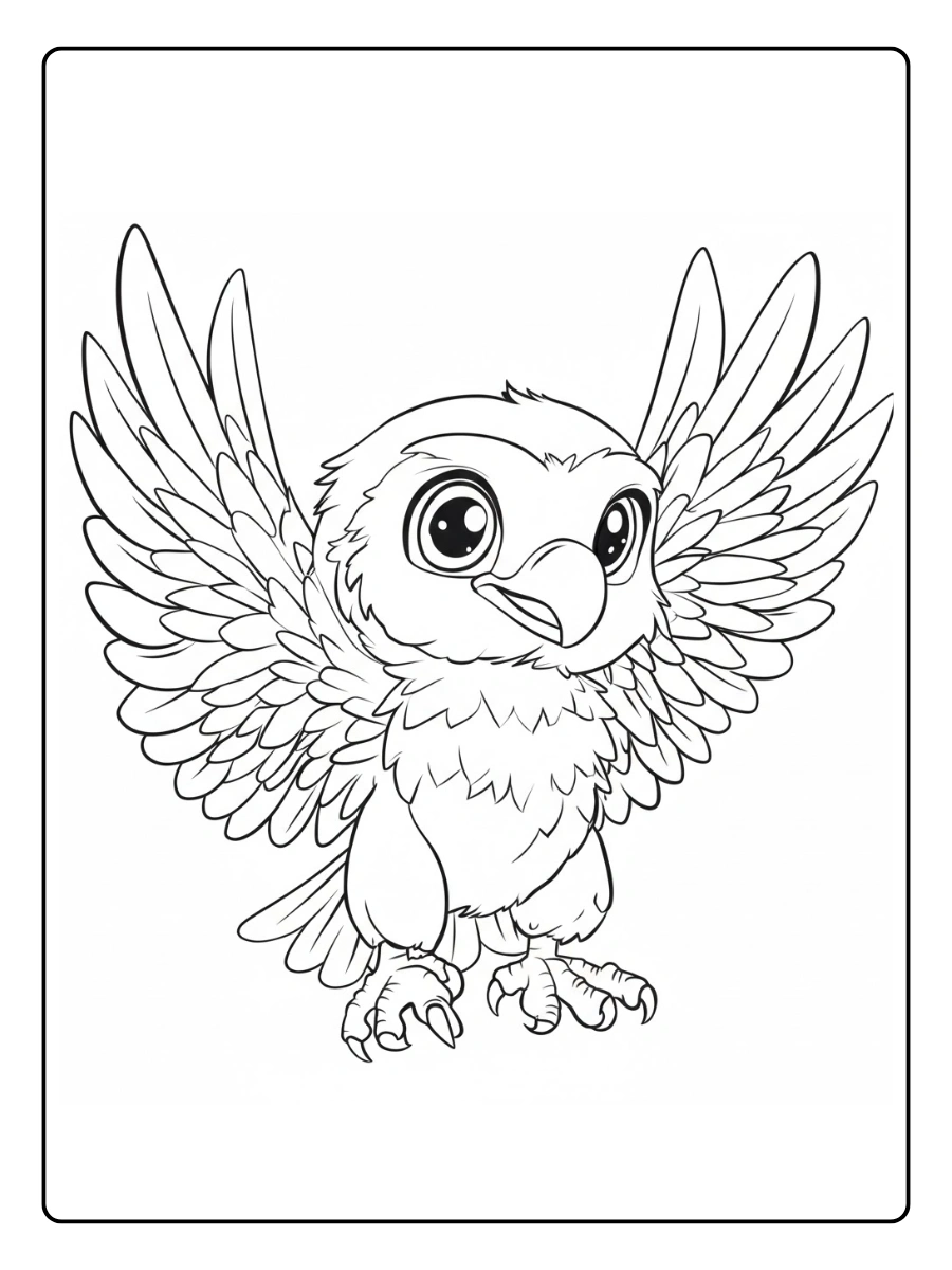aguila para colorear (2)