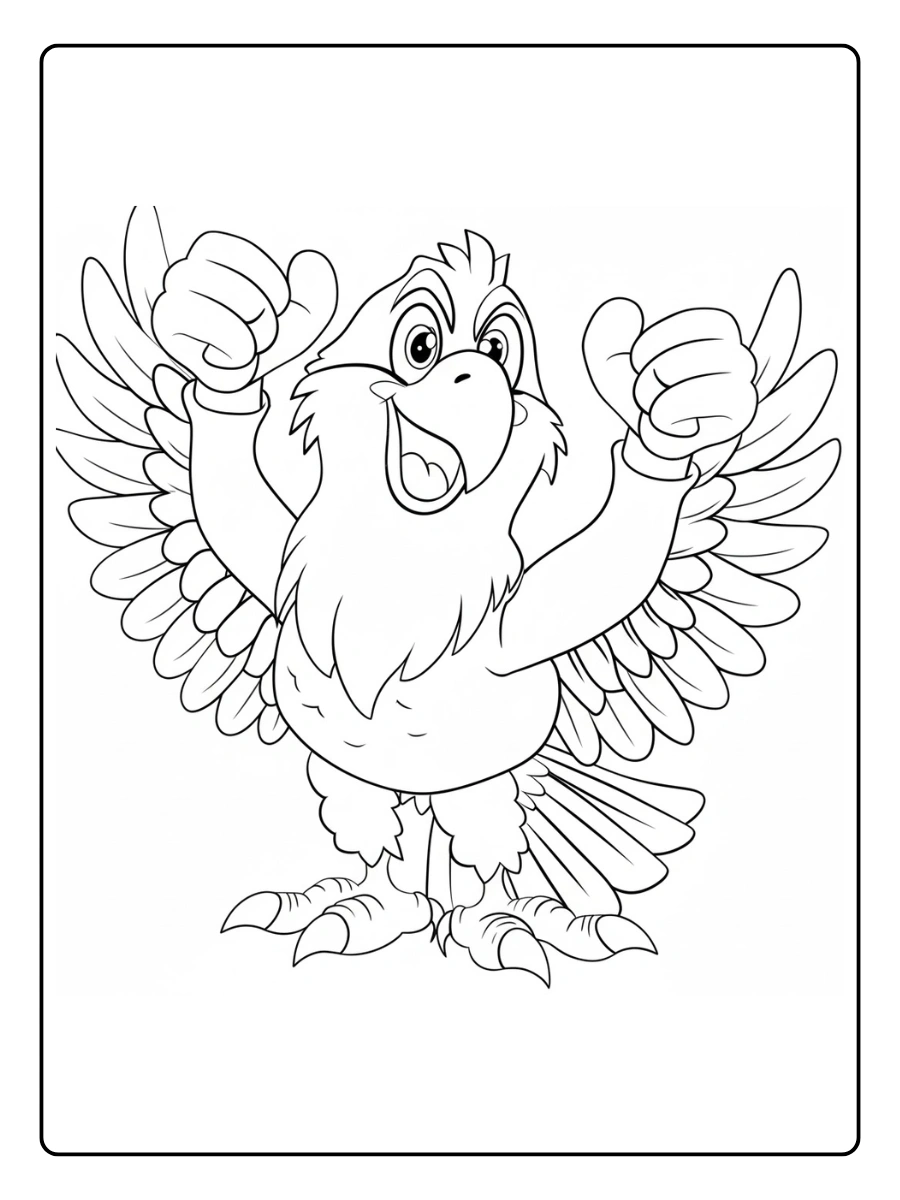 aguila para colorear (3)