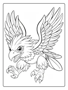aguila para colorear (4)