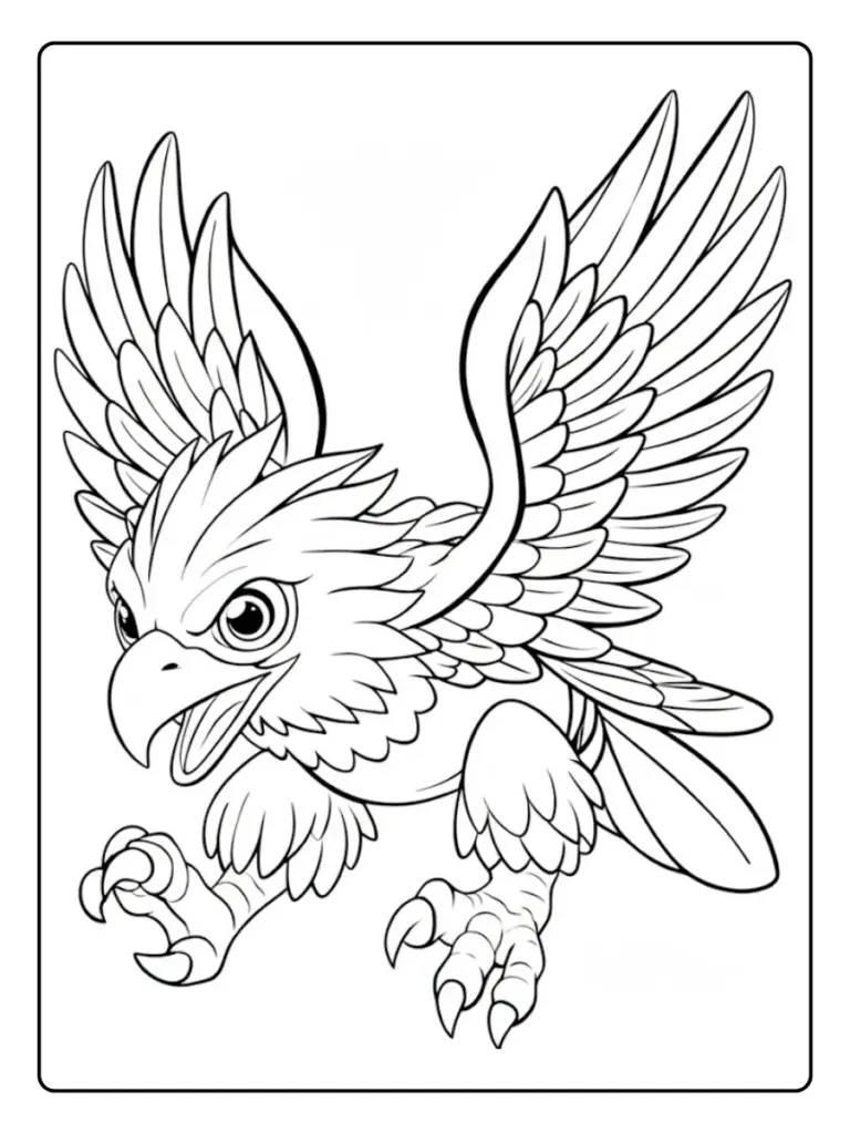 aguila para colorear (4)