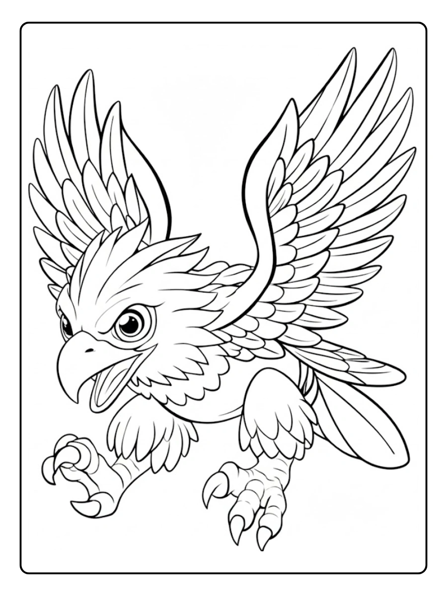 aguila para colorear (4)