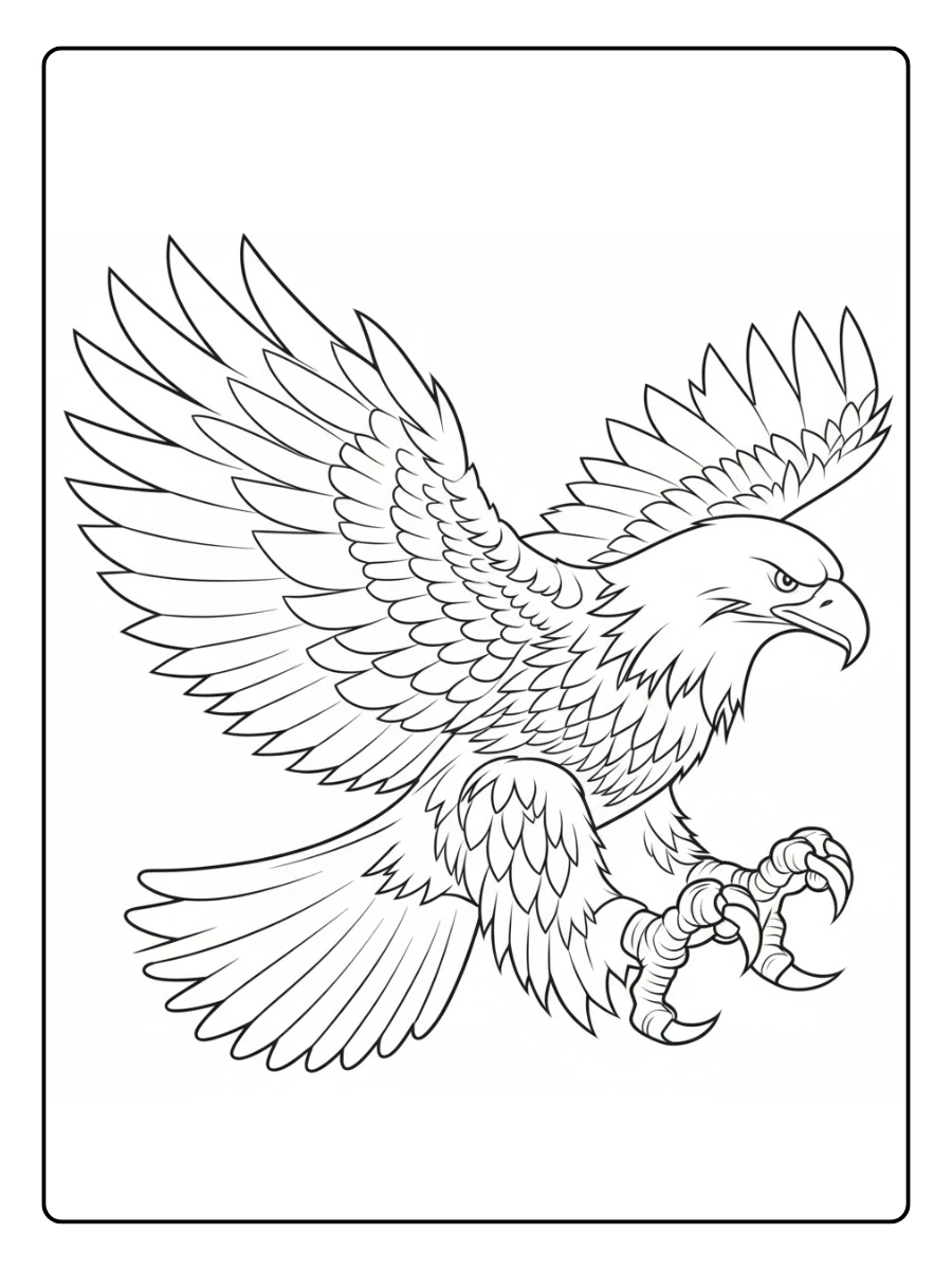 aguila para colorear (7)