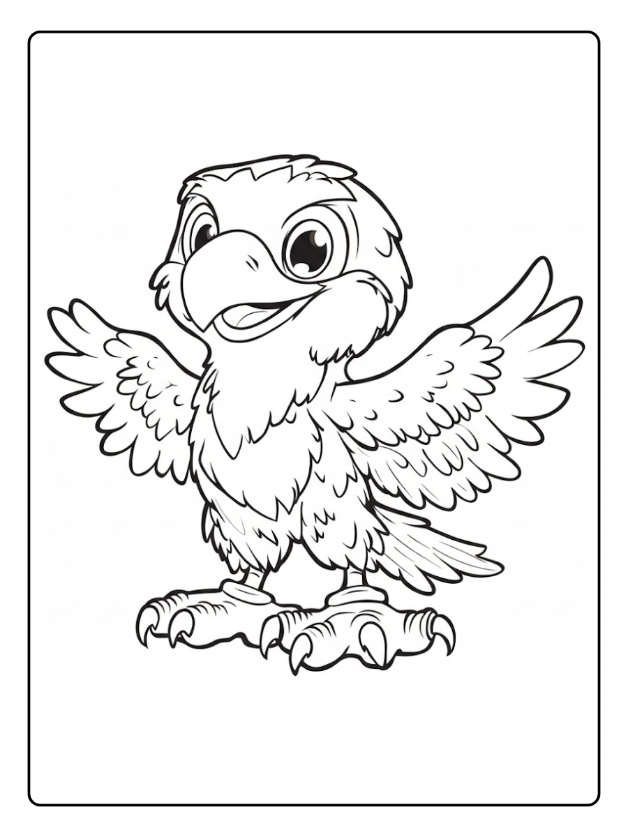 aguila para colorear (8)