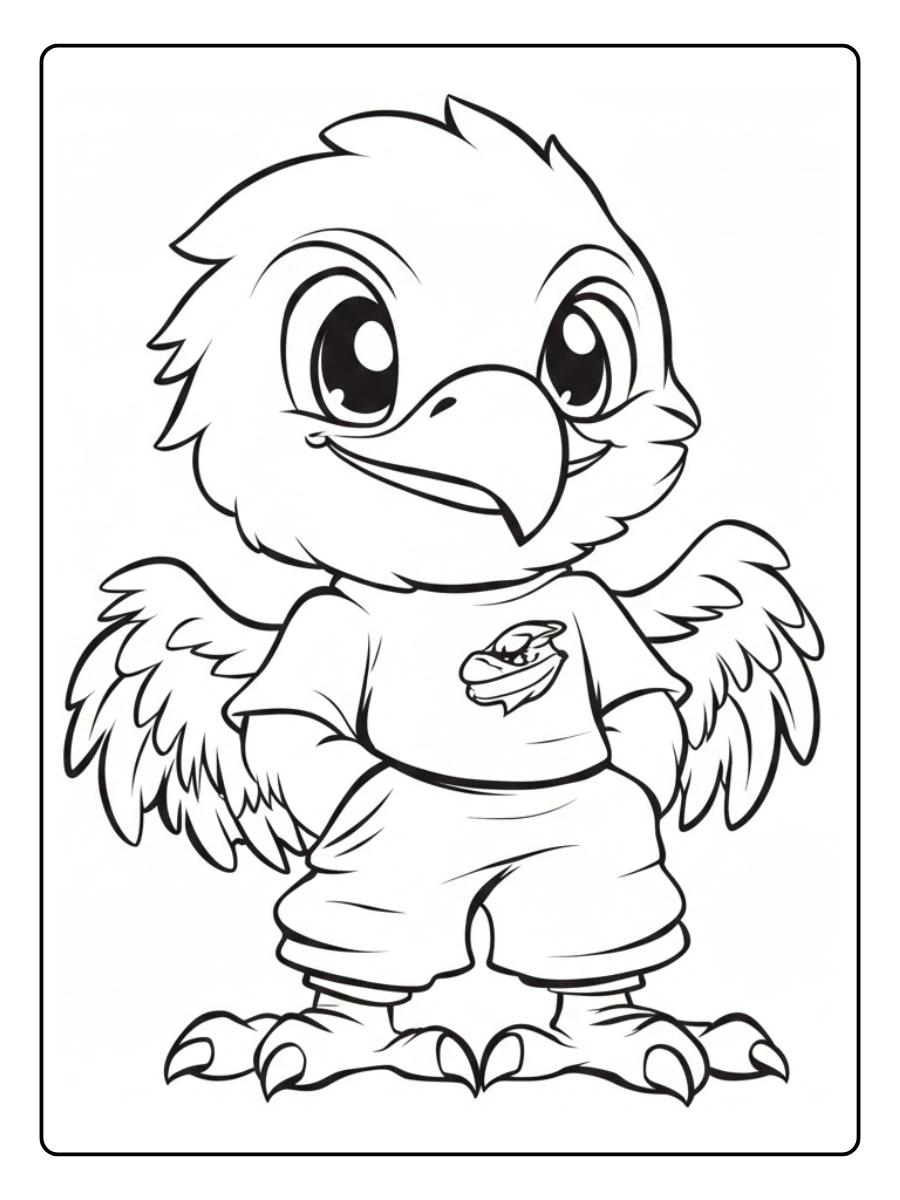 aguila para colorear (9)