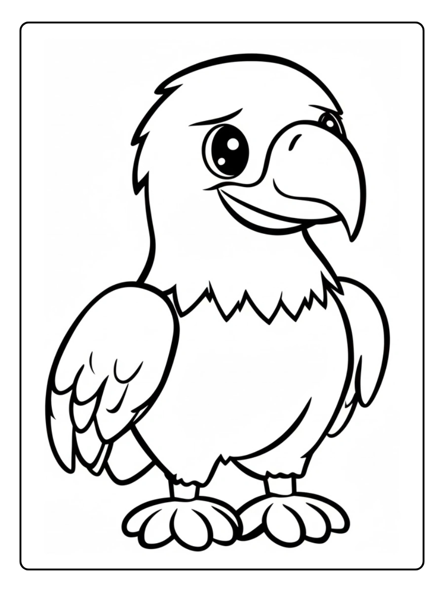aguila para colorear
