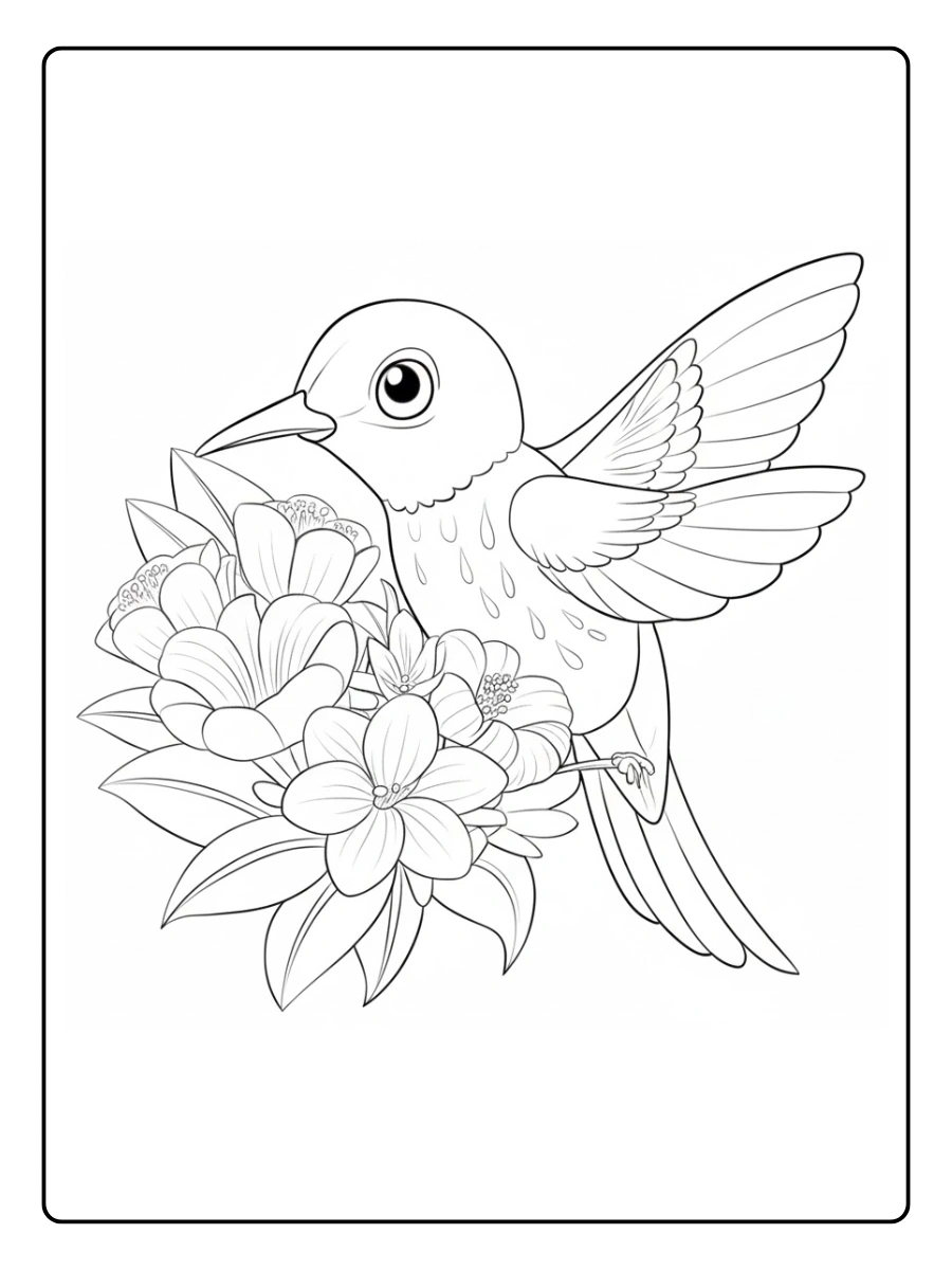 colibri para colorear (10)