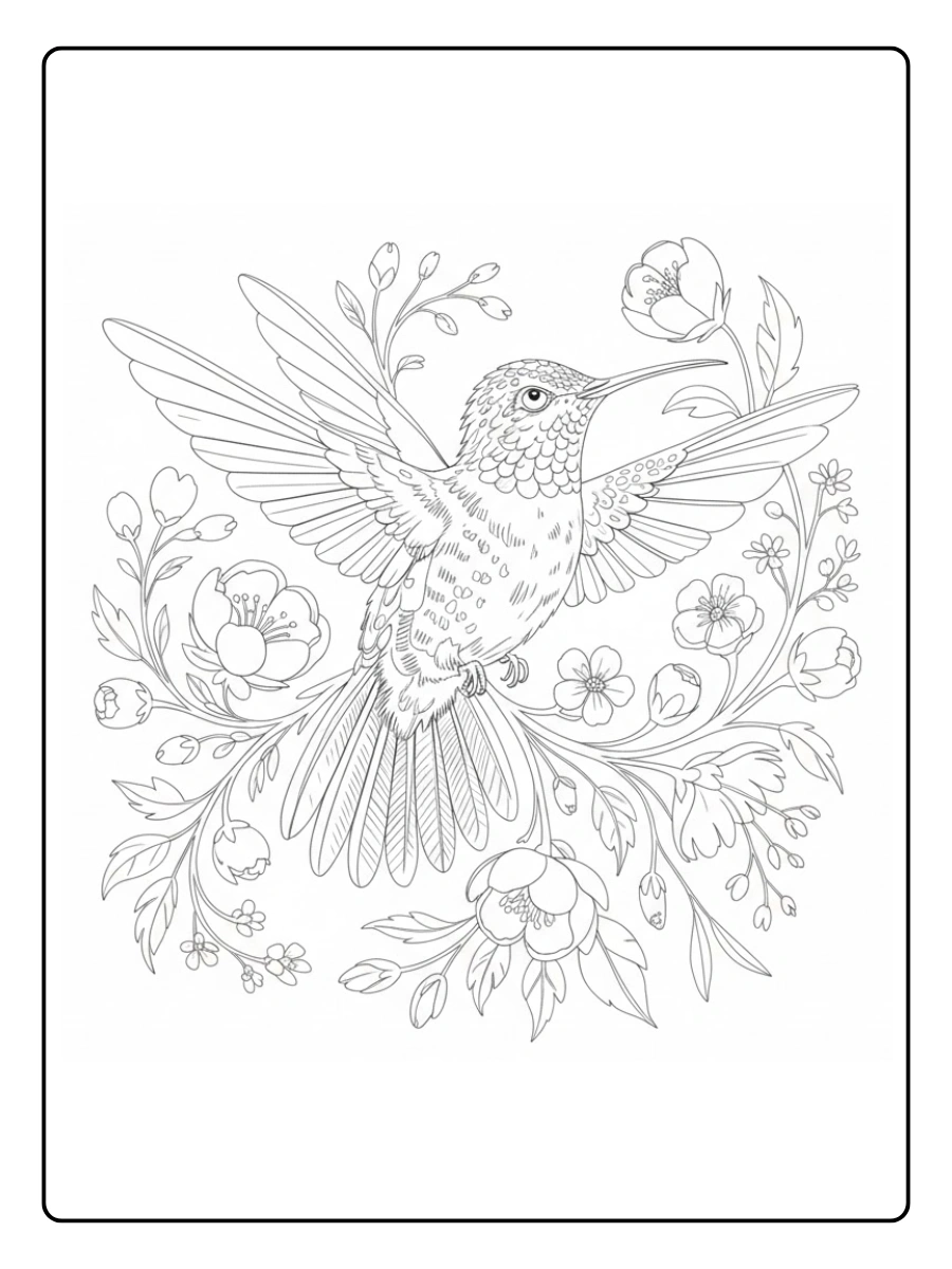 colibri para colorear (11)