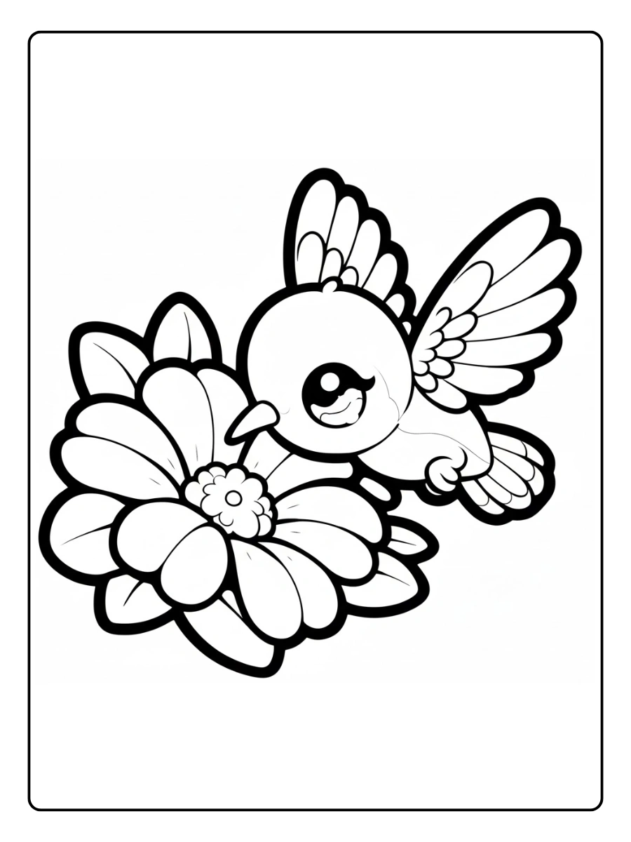 colibri para colorear (4)