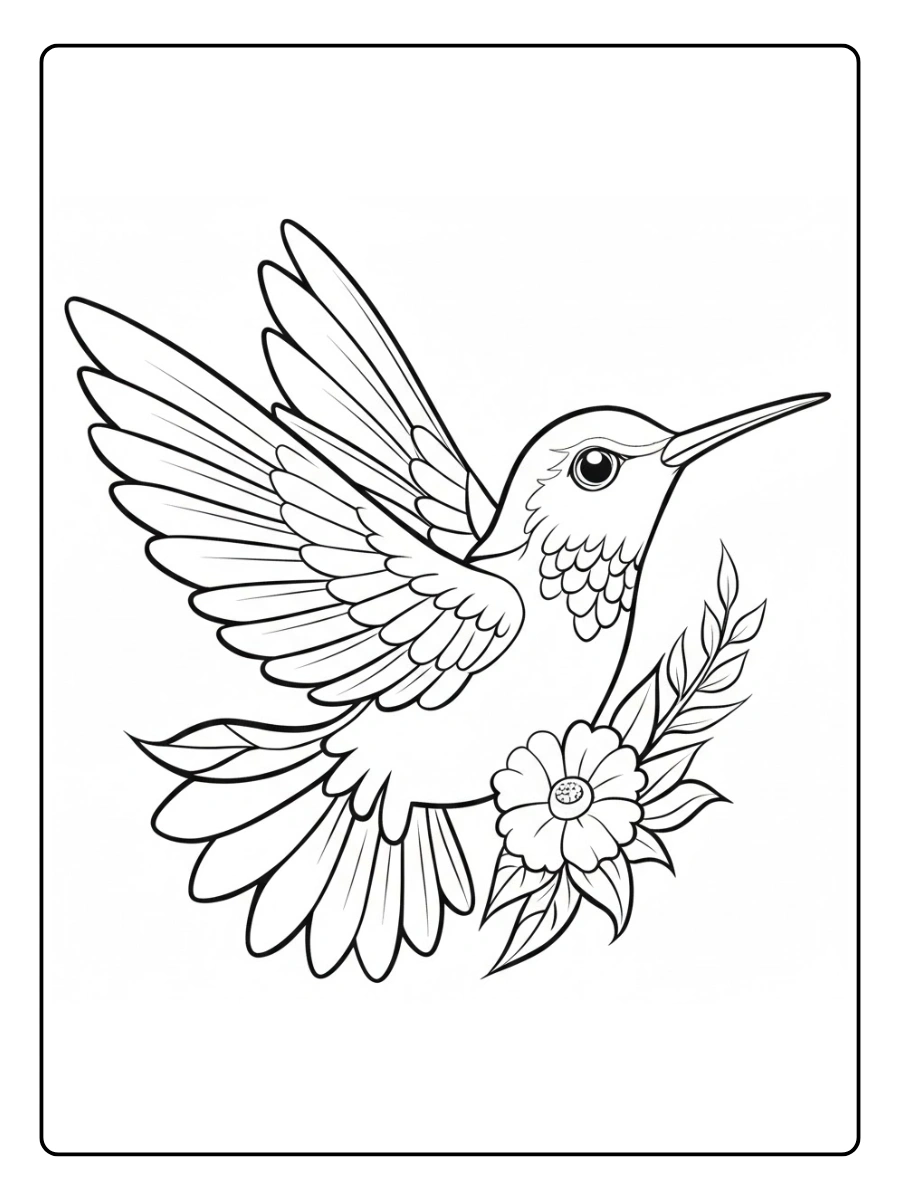 colibri para colorear (6)