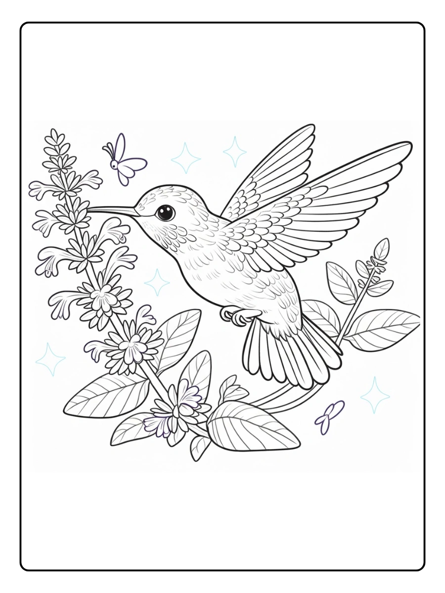 colibri para colorear (7)