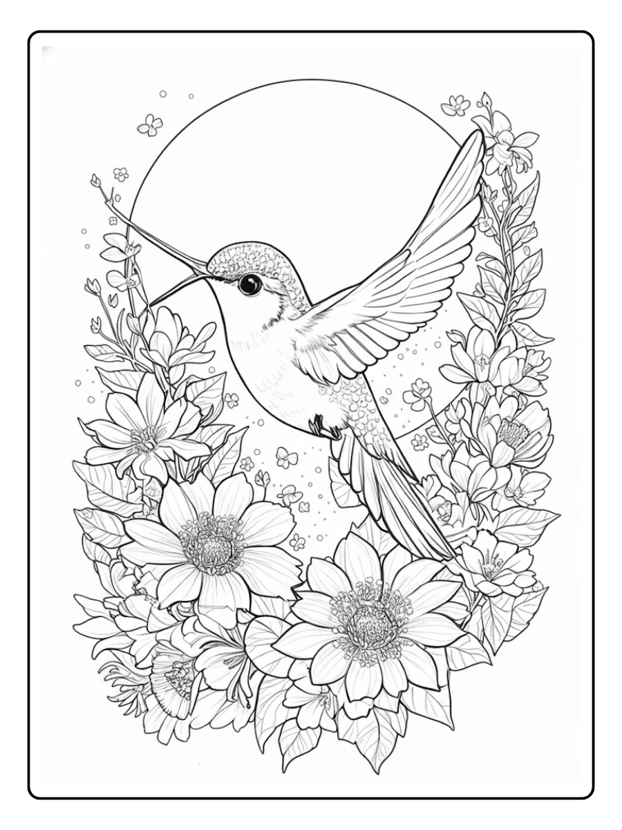 colibri para colorear (8)