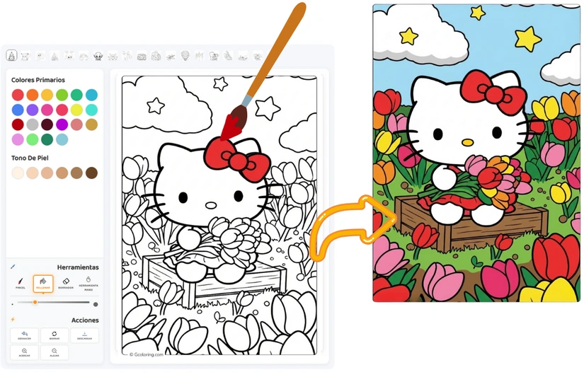 Gencolorear - Colorear en línea